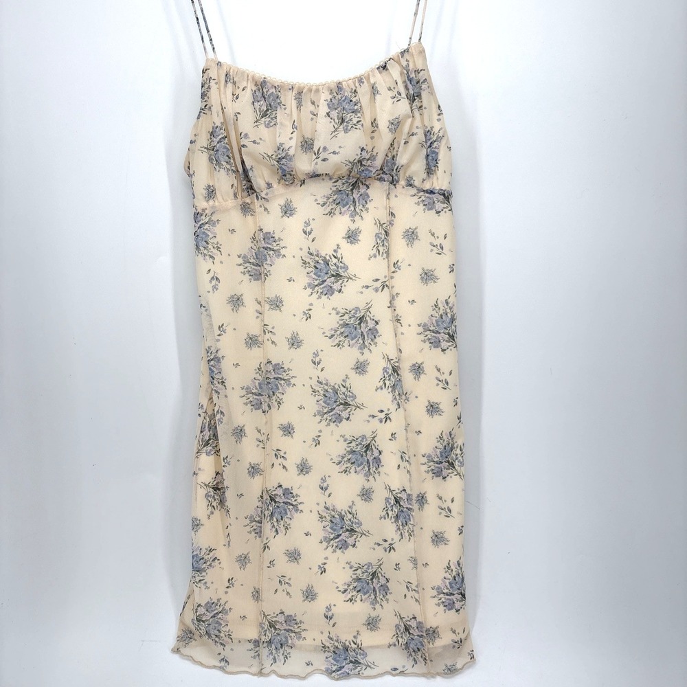 Cotton Candy LA Dress Medium Cream Floral Graduation Spring Wedding Guest